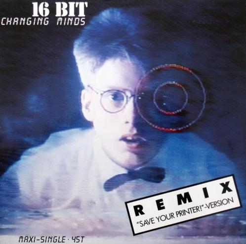 12"  16 Bit ‎– Changing Minds (Remix "Save Your Printer!", CD & DVD, Vinyles | Dance & House, Utilisé, Dance populaire, 12 pouces