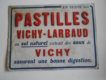 reclame in karton Pastlles Vichy-Larbaud