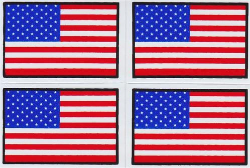 USA [Amerikaanse vlag] stickervel #4, Motoren, Accessoires | Stickers, Verzenden