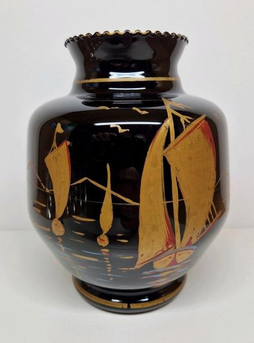 Doyen Art Deco hyaliet vaas België 1930-1940., Antiquités & Art, Antiquités | Vases, Enlèvement ou Envoi