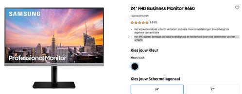 Samsung 24" FHD Business Monitor R650LS24R650FDUXEN, Computers en Software, Monitoren, Zo goed als nieuw, DisplayPort, HDMI, In hoogte verstelbaar