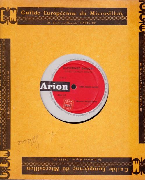 Alphonse DAUDET - 2 disques anciens par Michel PROVENCE- 5 €, Cd's en Dvd's, Vinyl | Kinderen en Jeugd, Zo goed als nieuw, Verhaal of Sprookje