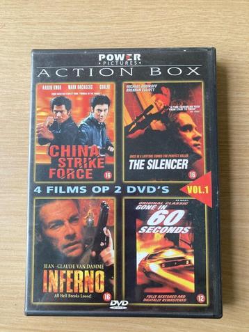 ACTION BOX vol 1 - 4 films op 2 dvd's - genre actie