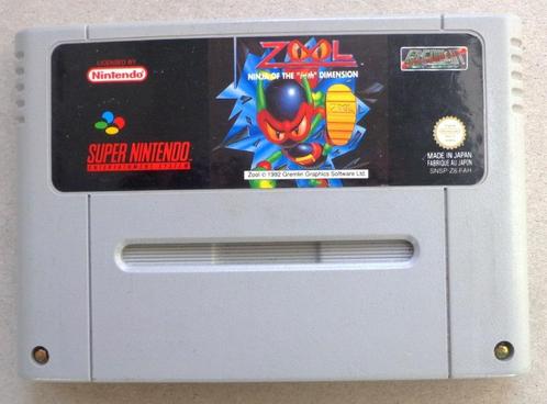 Zool Ninja of the Nth Dimension voor de Super Nintendo, Consoles de jeu & Jeux vidéo, Jeux | Nintendo Super NES, Utilisé, Enlèvement ou Envoi