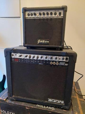 Amplificateurs de guitare Zoom Fire-30 et JaySound MS-15G à 