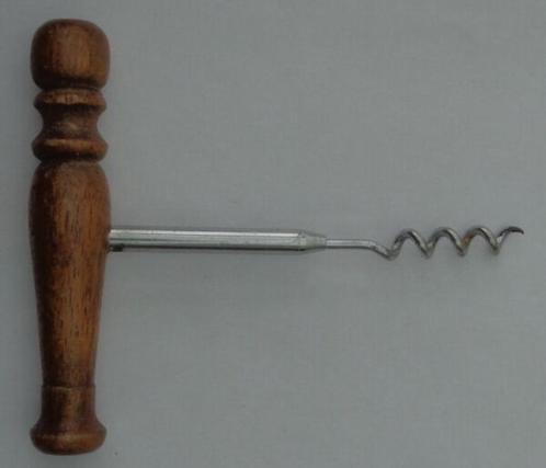 kurkentrekker houten greep L13,5xB11cm corkscrew with wooden, Huis en Inrichting, Keuken | Servies, Gebruikt, Ophalen of Verzenden
