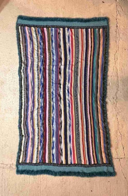 Granny woonkleed gebreide strepen vrolijke kleuren 255/150, Maison & Meubles, Accessoires pour la Maison | Plaids & Couvertures