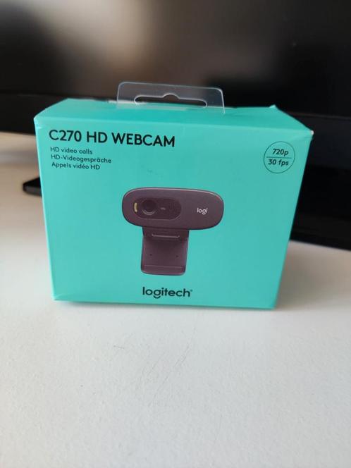 Logitech C270 HD, Informatique & Logiciels, Webcams, Comme neuf, MacOS, Windows, Clip moniteur, Micro, Enlèvement ou Envoi