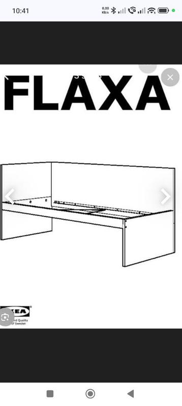 Ikea Flaxa bed met onderbed