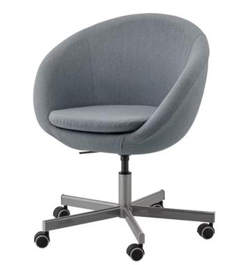 Chaise de bureau SKRUVSTA IKEA pivotante, Vissle gris