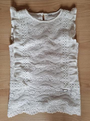 Blouse blanche sans manches - Guess - taille 140