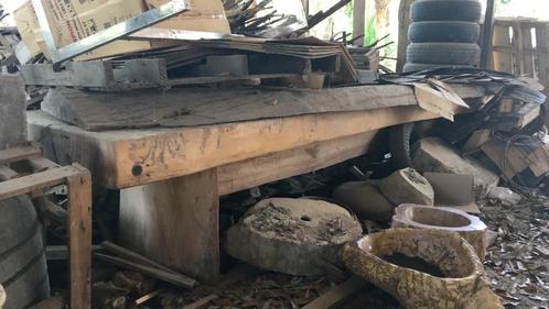 Tables rustiques en bois dur tropical de 3 mètres de long, Maison & Meubles, Tables | Tables à manger, Enlèvement