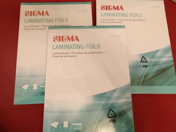 Sigma lamineerfolie LF480 A4 (3x 100st nieuw in verpakking)