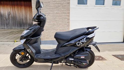 scooter Neco One zwart, Fietsen en Brommers, Scooters | Overige merken, Zo goed als nieuw, Klasse B (45 km/u), Benzine, Ophalen