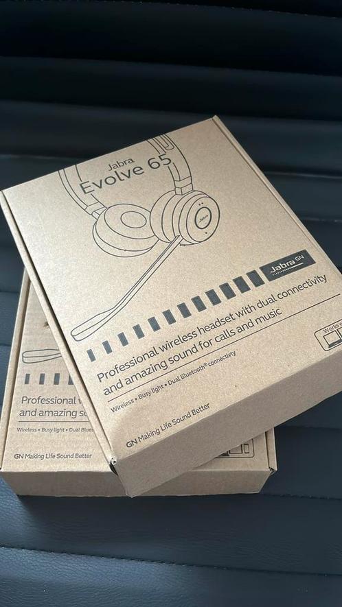Jabra Evolve 65 MS Stereo (nieuw in doos), TV, Hi-fi & Vidéo, Casques audio, Comme neuf, Supra-aural, Autres marques, Sans fil