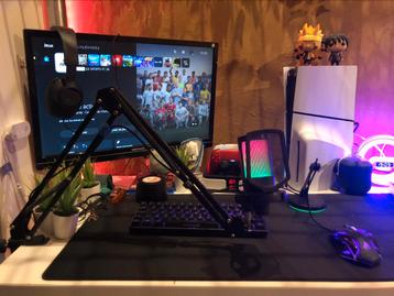 Gaming/streaming/podcast met microfoon fifine A6T 