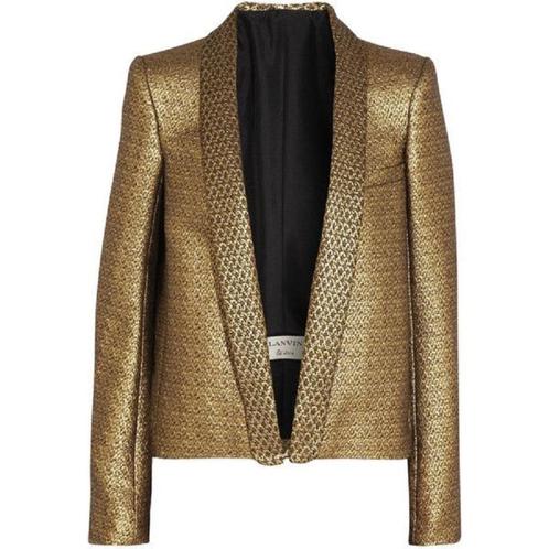 Nieuw Lanvin jacket in goudkleurige jacquard, mt Fr 36, Vêtements | Femmes, Vestes & Costumes, Neuf, Manteau, Taille 36 (S), Autres couleurs