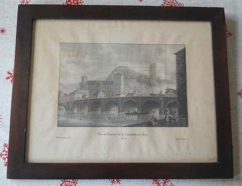 Vue du Pont et de la Citadelle de Huy  (Jobard), Antiquités & Art, Art | Lithographies & Sérigraphies, Enlèvement
