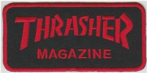 Thrasher Magazine stoffen opstrijk patch embleem #2, Collections, Collections Autre, Neuf, Envoi