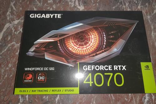 Gigabyte GeForce RTX 4070 Windforce OC 12 Go, Informatique & Logiciels, Cartes vidéo, Comme neuf, Nvidia, PCI-Express 4.0, GDDR6