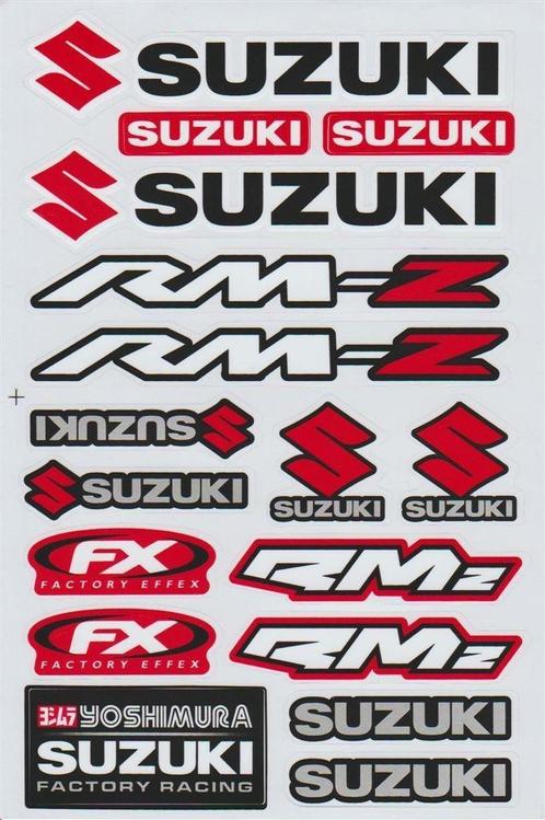 Suzuki Factory Effex stickervel #3, Collections, Autocollants, Neuf, Envoi