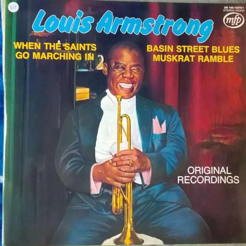 2 LP's Louis Armstrong, Cd's en Dvd's, Vinyl | Jazz en Blues, Zo goed als nieuw, Blues, 1960 tot 1980, 12 inch, Ophalen of Verzenden