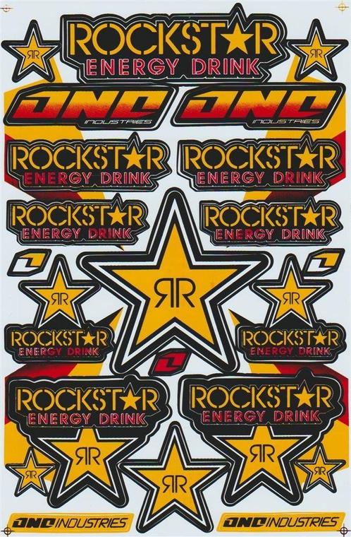 Rockstar One Industies stickervel #7, Collections, Autocollants, Neuf, Envoi