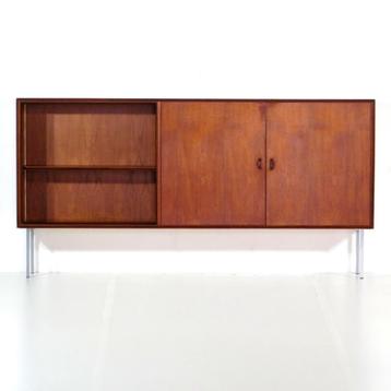 Vintage midcentury boekenkast dressoir kast in teak jaren 60