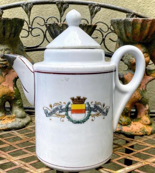 Antieke Koffiekan Hotel Kronenburg Munster Westfalen "Fritz, Antiquités & Art, Antiquités | Céramique & Poterie, Enlèvement ou Envoi