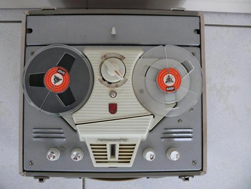 Vintage buizen bandrecorder Philips EL3527 uit 1959, TV, Hi-fi & Vidéo, Enregistreurs audio, Magnétophone, Avec protection anti-poussière
