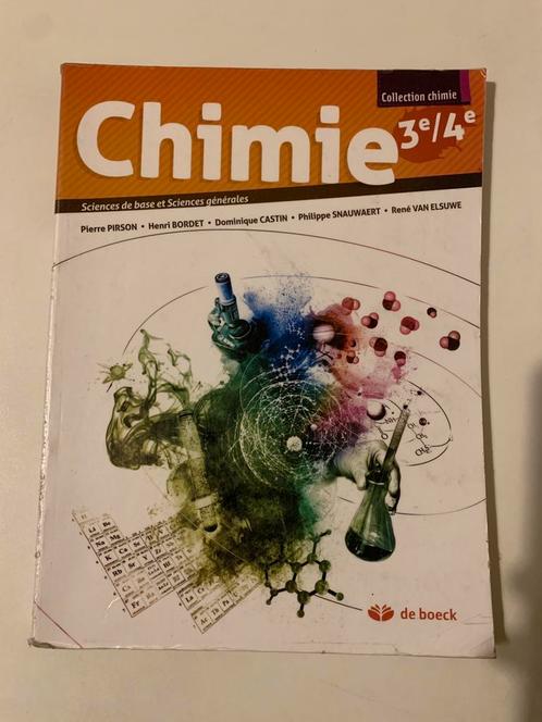 Chimie 3e/4e - Ed. de Boeck en TBE, Livres, Livres scolaires, Biologie, Secondaire