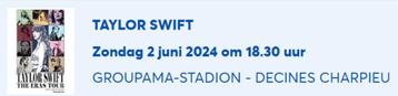 Concertticket Taylor Swift - 2 juni Lyon