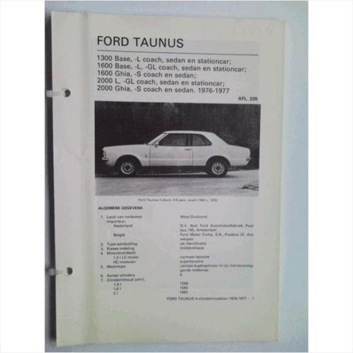 Ford Taunus Vraagbaak losbladig 1976-1977 #1 Nederlands, Livres, Autos | Livres, Utilisé, Ford, Enlèvement ou Envoi