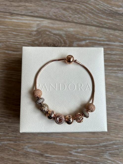 Pandora Essence Rose Gold, comme neuve, Bijoux, Sacs & Beauté, Bracelets, Comme neuf, Argent, Rose, Enlèvement ou Envoi