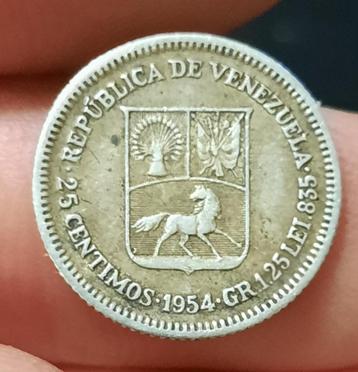 25 Centimo 1954 Vénézuéla