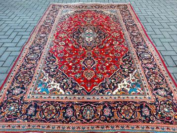 Perzisch handgeknoopt rode tapijt- 300x200 (Kashan) Uit Iran