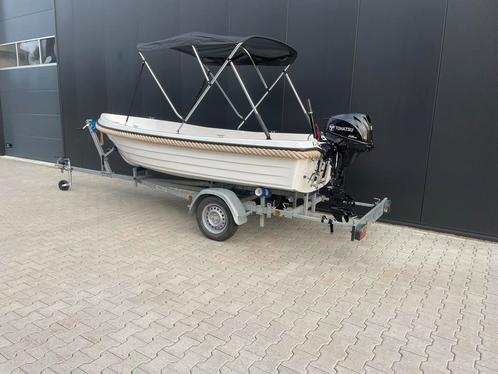 Valory 410 + 15 pk Tohatsu + Marlin kanteltrailer, Watersport en Boten, Sloepen, Zo goed als nieuw, Buitenboordmotor, Ophalen of Verzenden