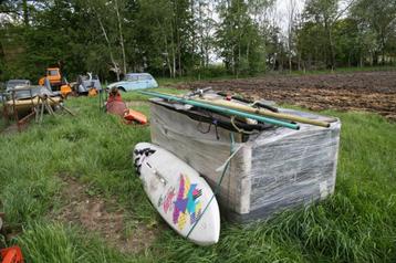 surfplank met masten en zeil