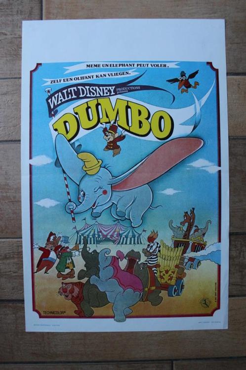 filmaffiche Walt Disney Dumbo filmposter, Collections, Posters & Affiches, Comme neuf, Cinéma et TV, A1 jusqu'à A3, Rectangulaire vertical