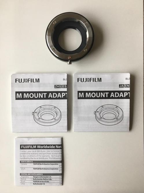 Adaptateur FujiFilm M-Mount, TV, Hi-fi & Vidéo, Photo | Lentilles & Objectifs, Comme neuf, Accessoires, Enlèvement ou Envoi