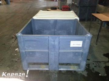 kunststof palletbox kist pvc plastiek bak 600 l opslag-afval