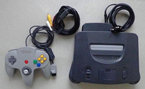 Nintendo 64 + aansluitkabels + originele controller, Games en Spelcomputers, Spelcomputers | Nintendo 64, Gebruikt, Met 1 controller