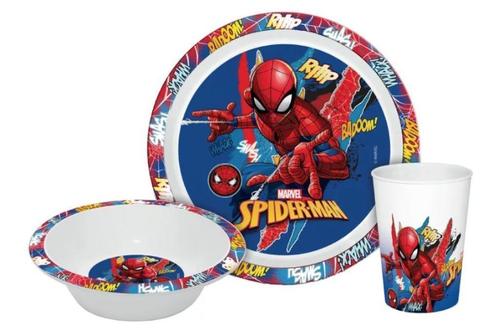 Spiderman Kinderservies met Beker - Magnetron, Enfants & Bébés, Enfants & Bébés Autre, Neuf, Enlèvement ou Envoi