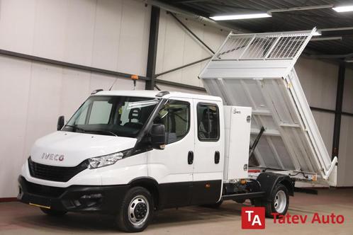 Iveco Daily 35S14 KIPPER DUBBEL CABINE EURO 6, Autos, Camionnettes & Utilitaires, Entreprise, Achat, ABS, Air conditionné, Cruise Control