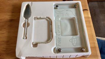 Set pour foie gras enverre et metal argenté