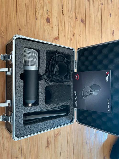 Trust GXT 252 Emita USB studio microfoon, Musique & Instruments, Microphones, Comme neuf, Enlèvement ou Envoi