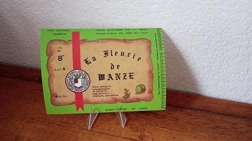 Brasserie bière ancienne étiquette La Fleurie de Wanze, Collections, Marques de bière, Comme neuf, Autres types, Autres marques