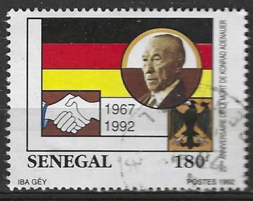 Senegal 1992 - Yvert 1011 - Konrad Adenauer - 180 F (ST)