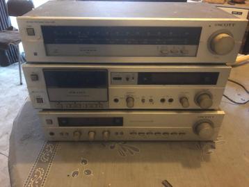Ampli Scott vintage, radio, cassette 6380DM, très solide