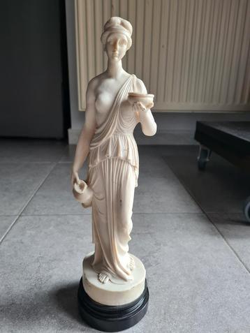 Statue en albâtre d'une femme grecque - Albâtre, Marbre 